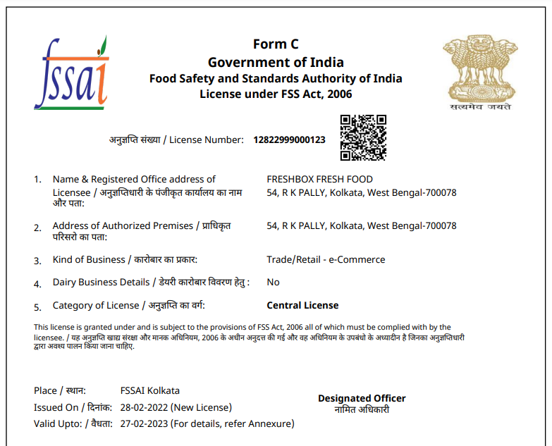 FSSAI Registered No. 1 Online Brand of Meat and Fish Products